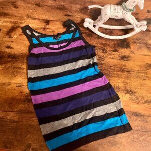 Express Sweater Vest With Vibrant 80s Colors, Size XS